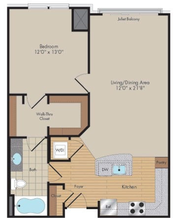 Apartment 253 floorplan