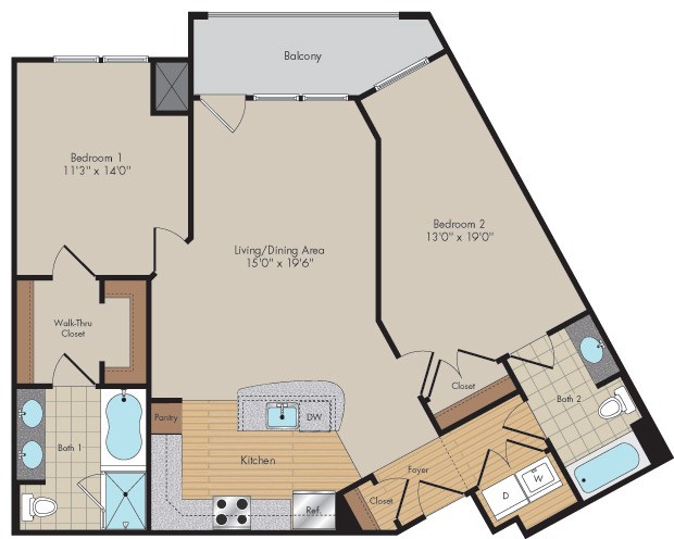 Apartment 243 floorplan