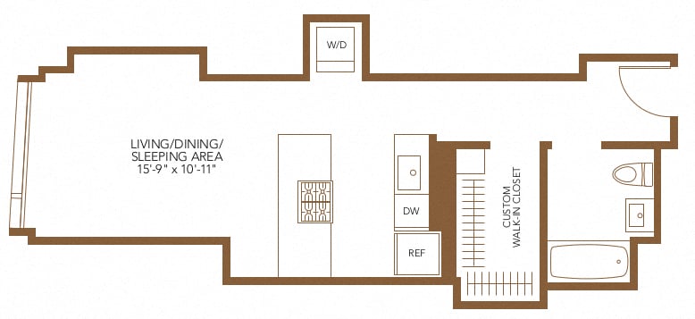 Apartment 2607 floorplan