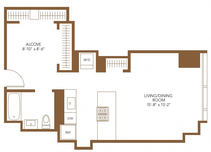 Apartment 2411 floorplan