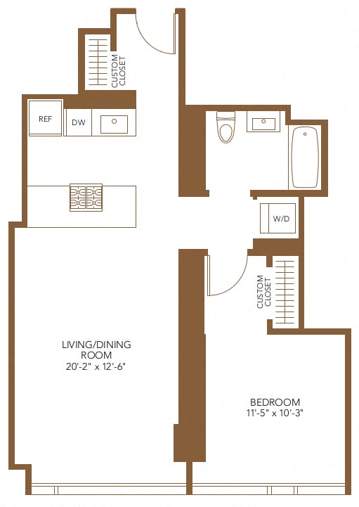 Apartment 4611 floorplan