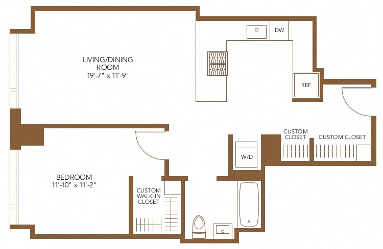Apartment 5206 floorplan
