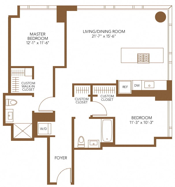 Apartment 5208 floorplan