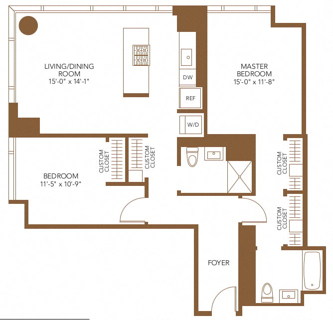 Apartment 5104 floorplan