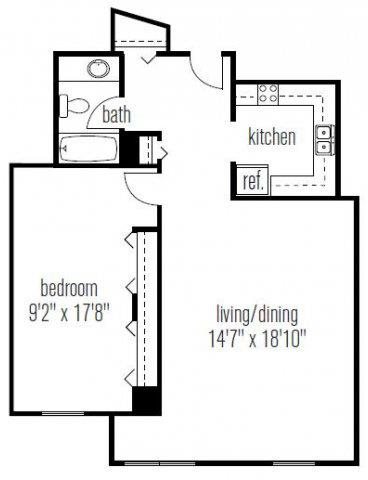 1 Bedroom 1 Bath 07 Tier 1 Bedroom 1 Bath 07 Tier Floor Plan