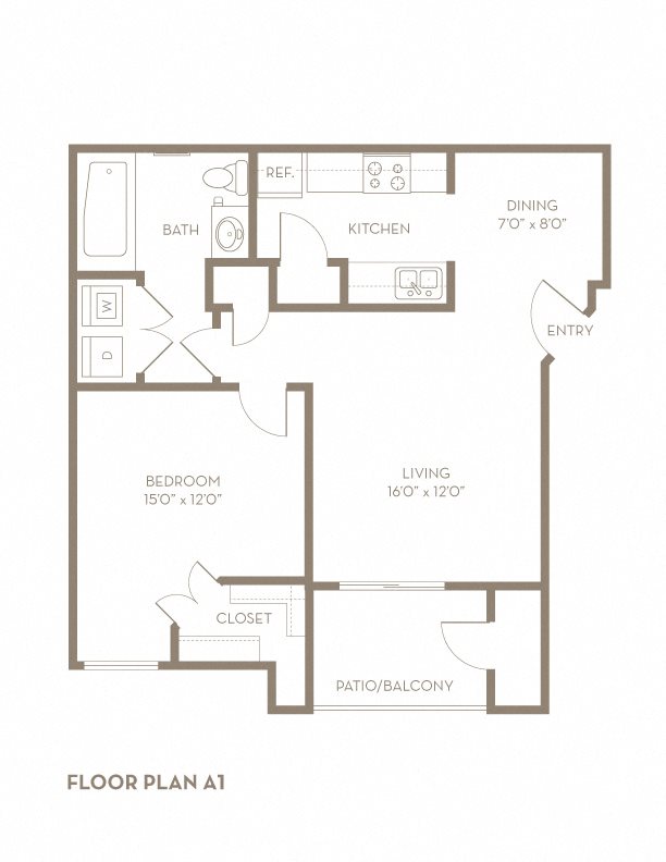 1 bedroom apartments in Plano Texas 1 bedroom 1 bath apartment with dining area and private balcony with 664 square feet