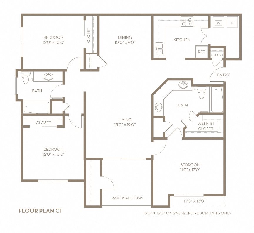 3 bedroom apartments in Plano Texas 3 bedroom 2 bath apartment with dining area and private patio with 1329 square feet