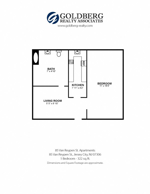 85 Van Reypen - One Bedroom Junior
