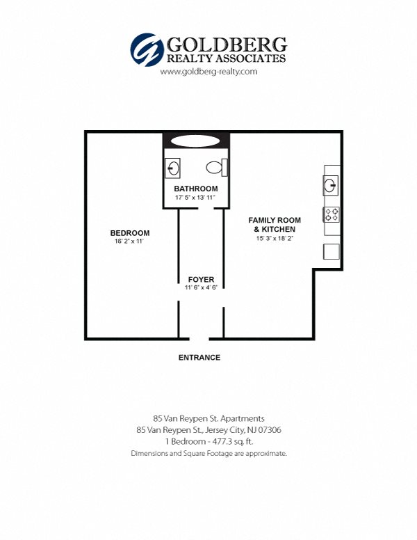 85 Van Reypen - One Bedroom