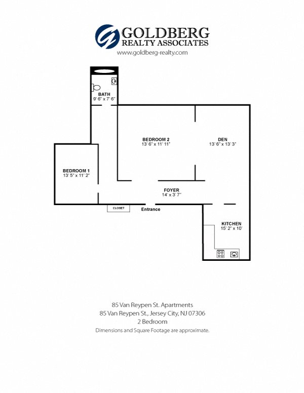 85 Van Reypen - Two Bedroom