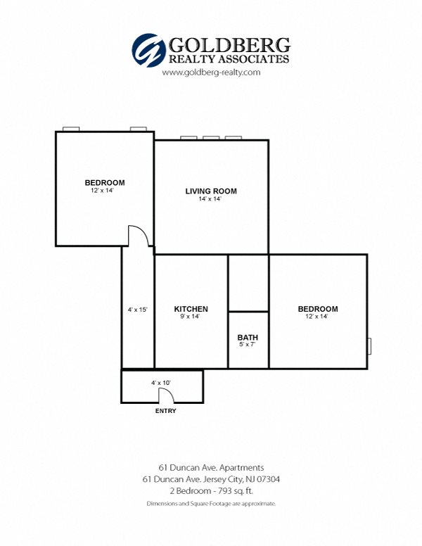 61 Duncan Apartments - Two Bedroom