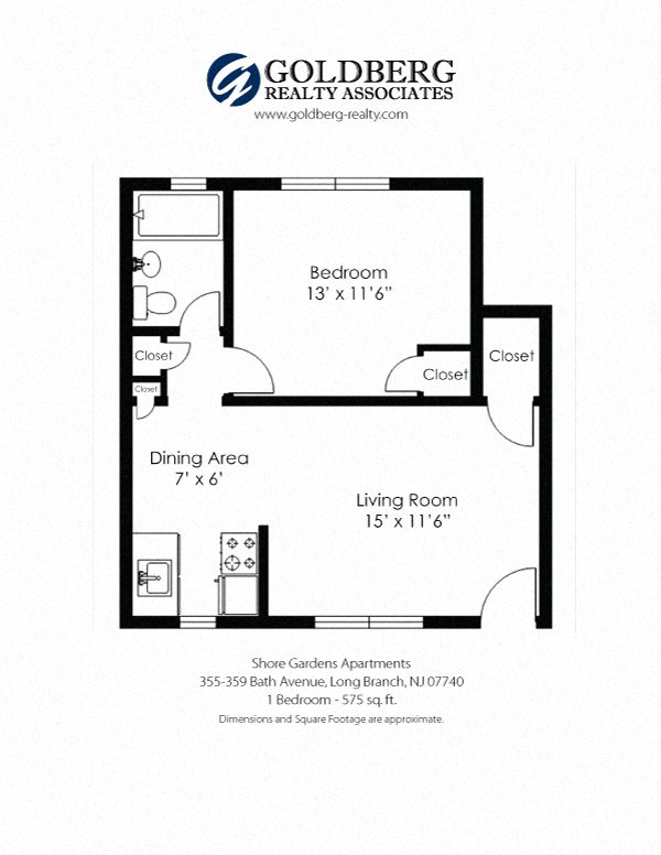 Shore Gardens - One Bedroom