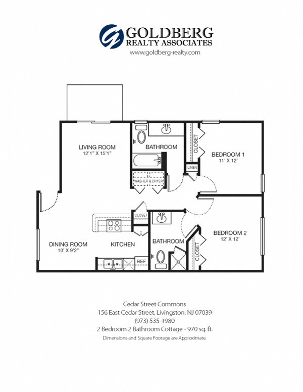 Cedar Street Commons - Two Bedroom Two Bath Cottage
