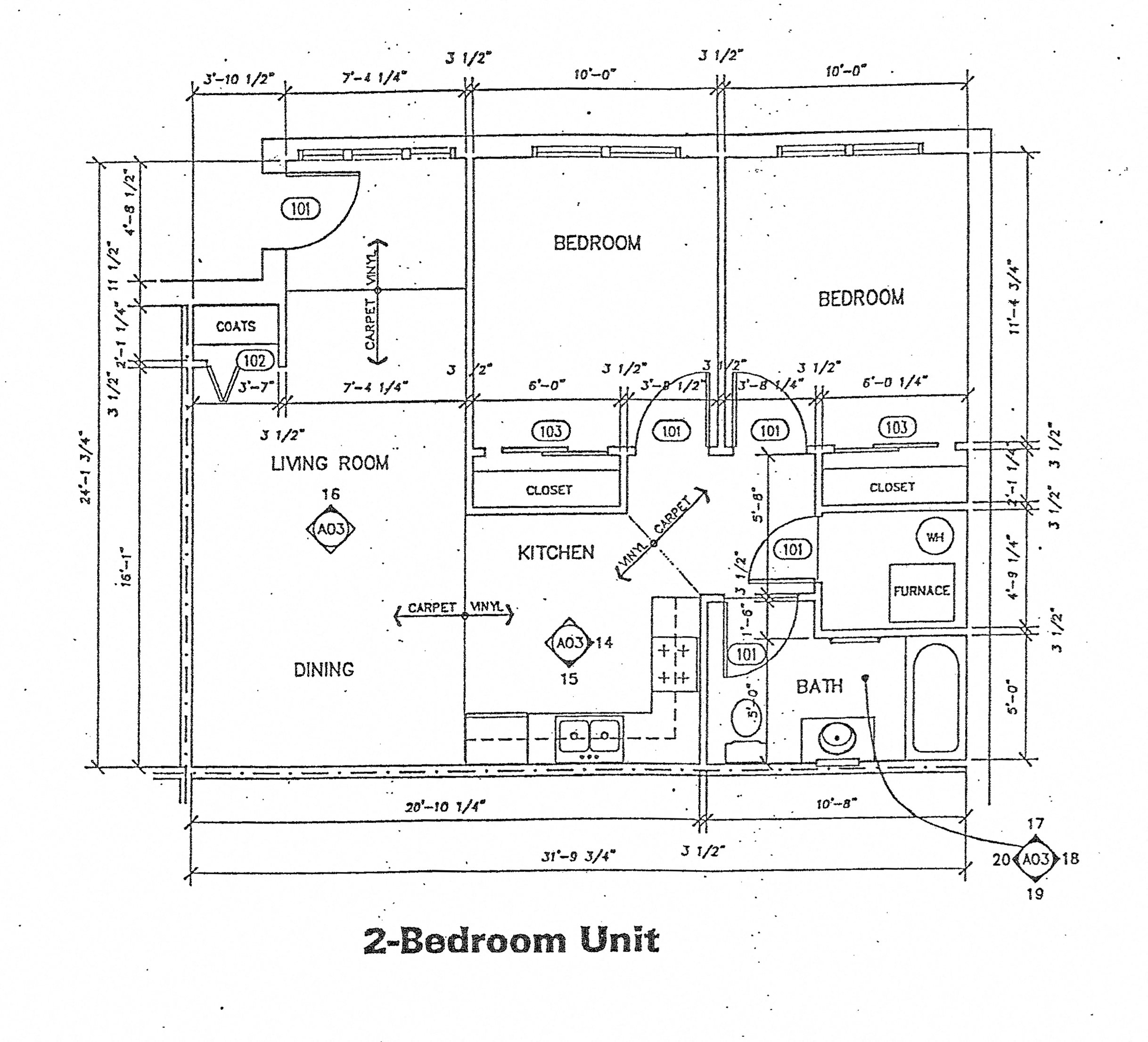 Floor Plans of Northwood Court in Sioux Center, IA