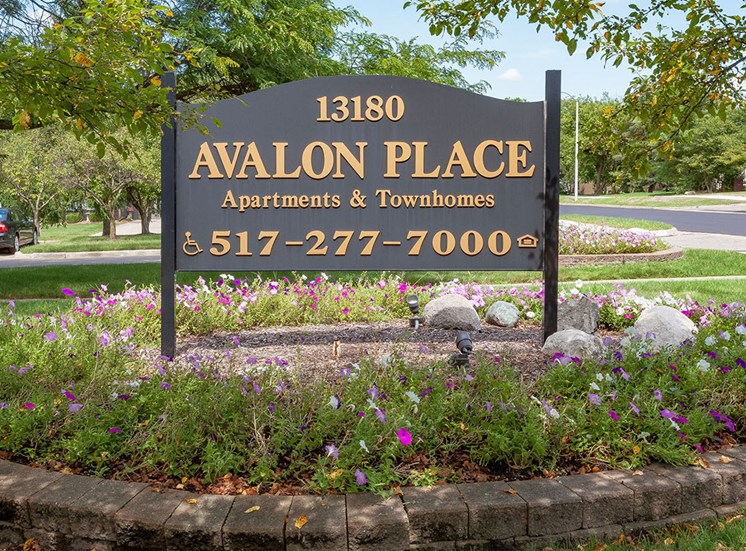 Entrance Sign at Avalon Place