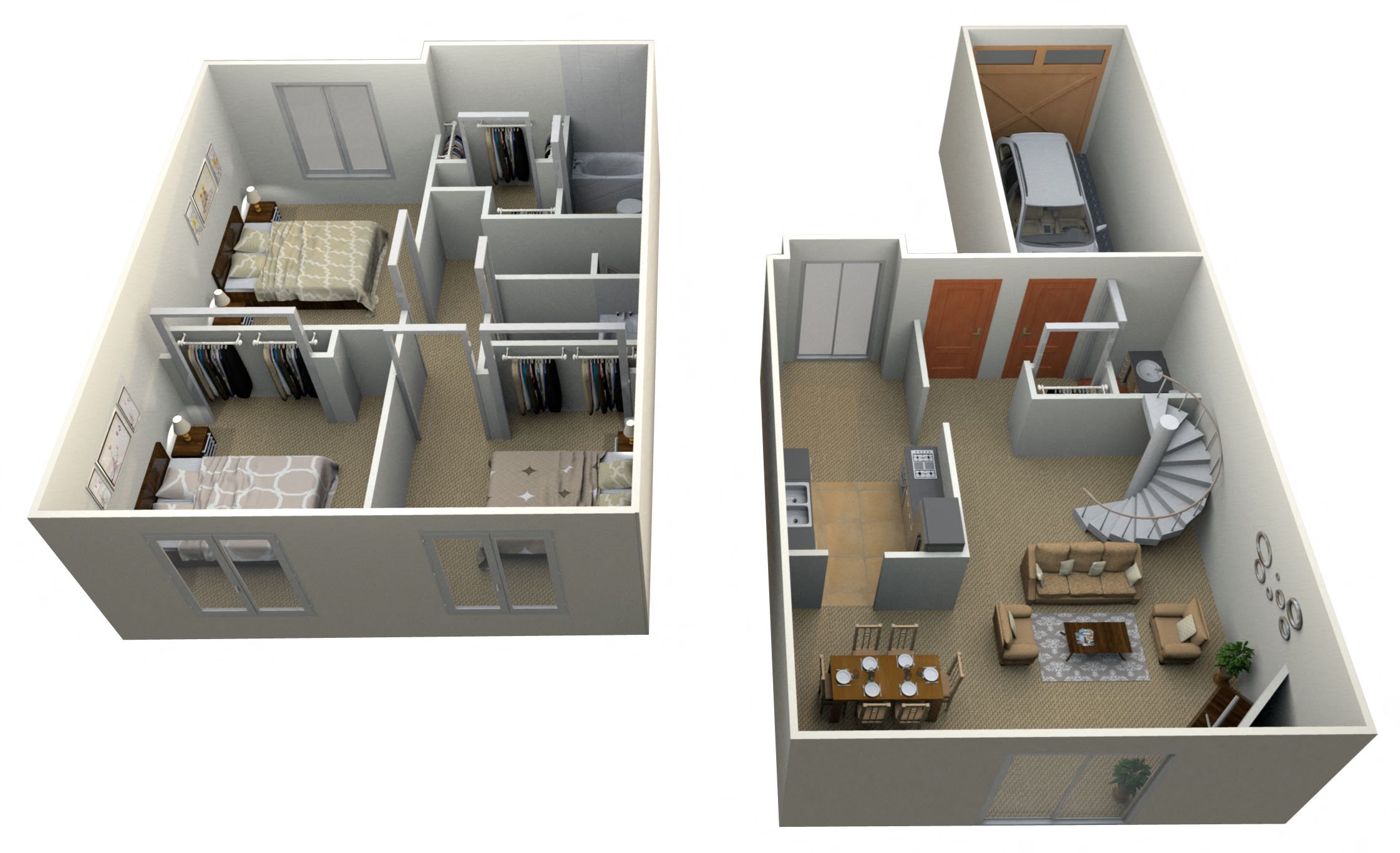 Floor Plan at Pilgrim Village - Canton, MI