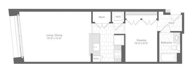 Apartment 309 floorplan