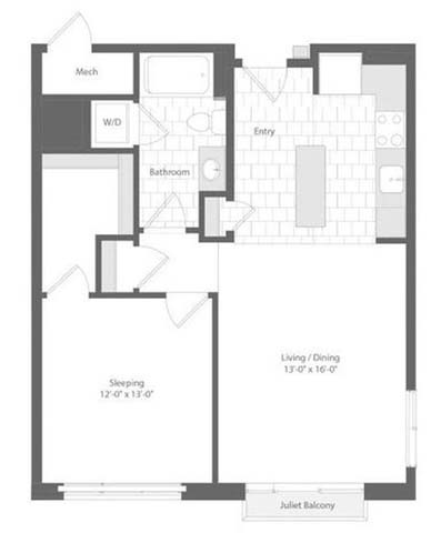 Apartment 429 floorplan