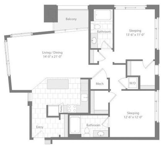 Apartment 455 floorplan