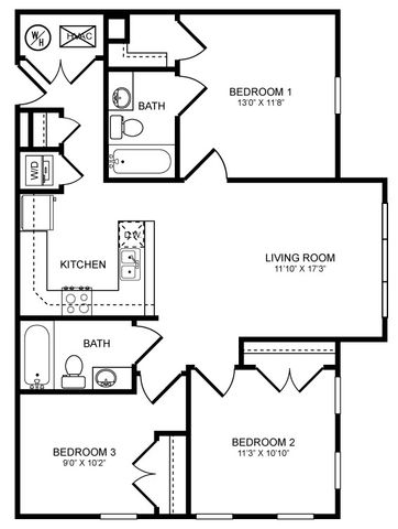 Suite A Floorplan