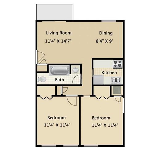 Suite A Floorplan