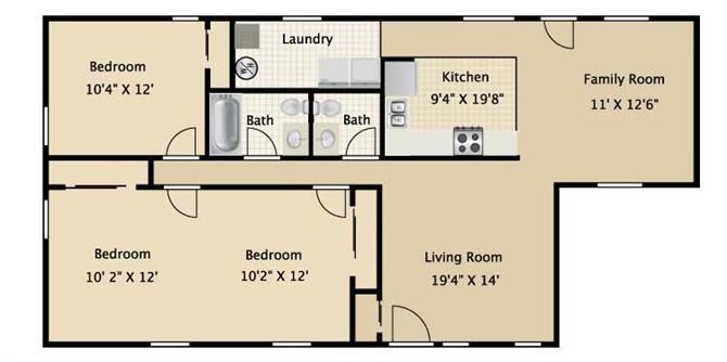 Suite A Floorplan