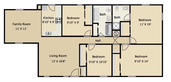 Suite A Floorplan