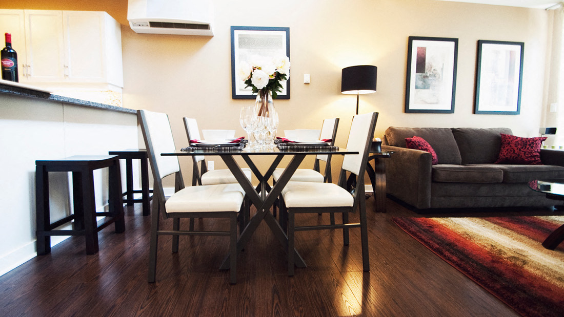 Open Concept Living and Dining Area