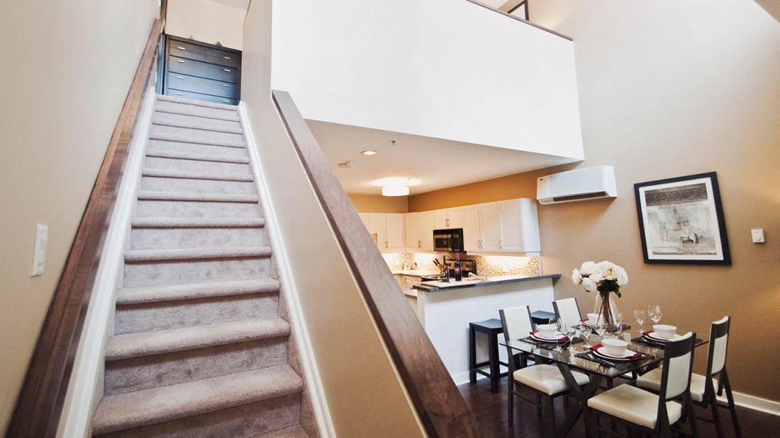Stairs To Second Level In Apartment