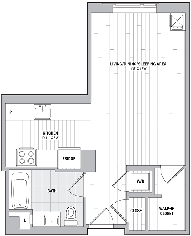 Apartment 0411 floorplan