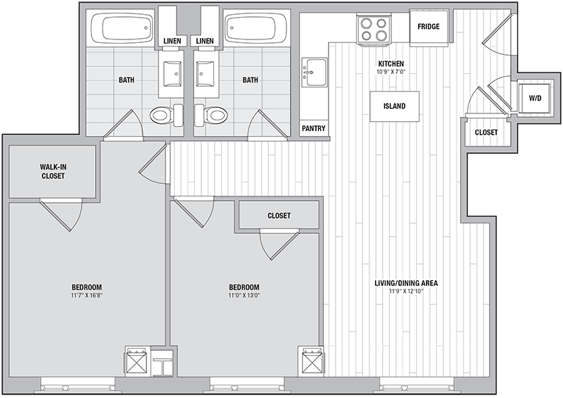 Apartment 1006 floorplan