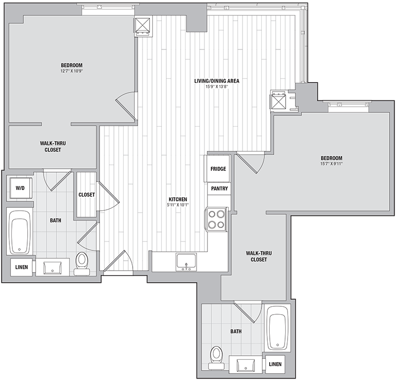 Apartment 0909 floorplan