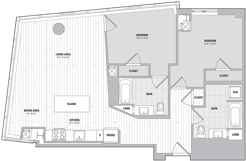 Apartment 1103 floorplan