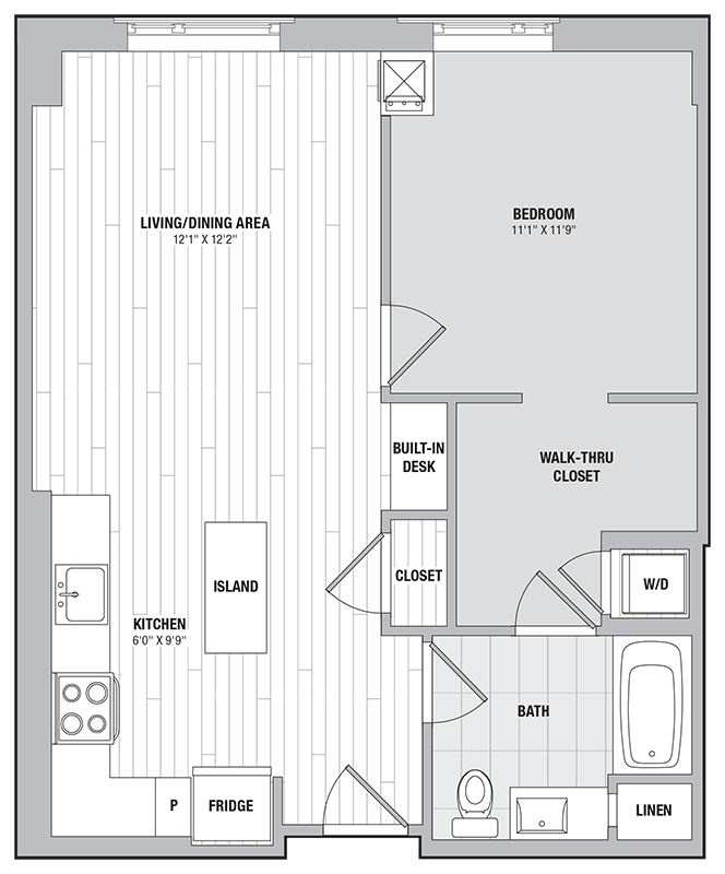 Apartment 1705 floorplan