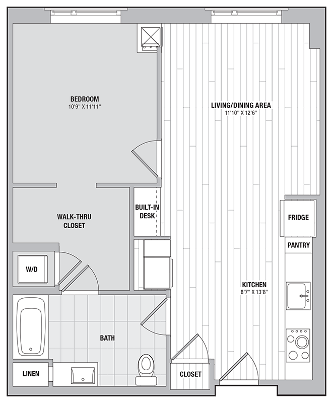 Apartment 1704 floorplan