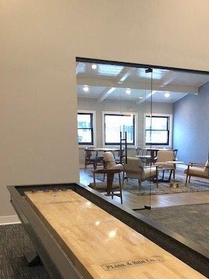 Shuffleboard in Game Room
