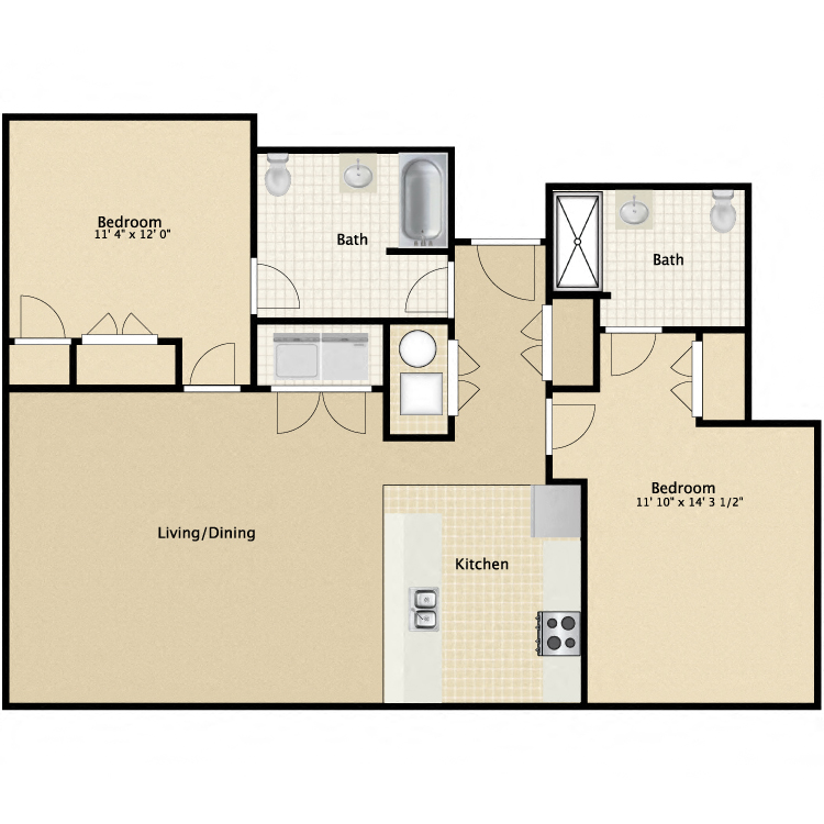 Suite A Floorplan