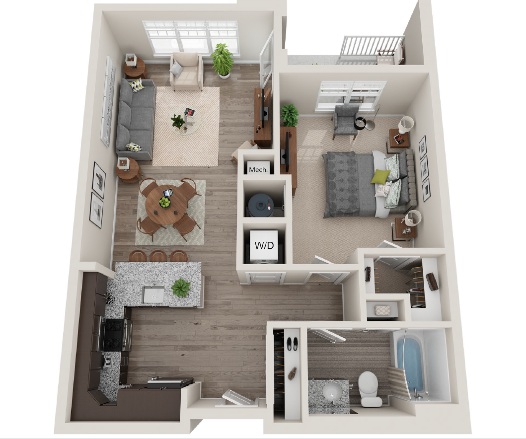 1 Bed A