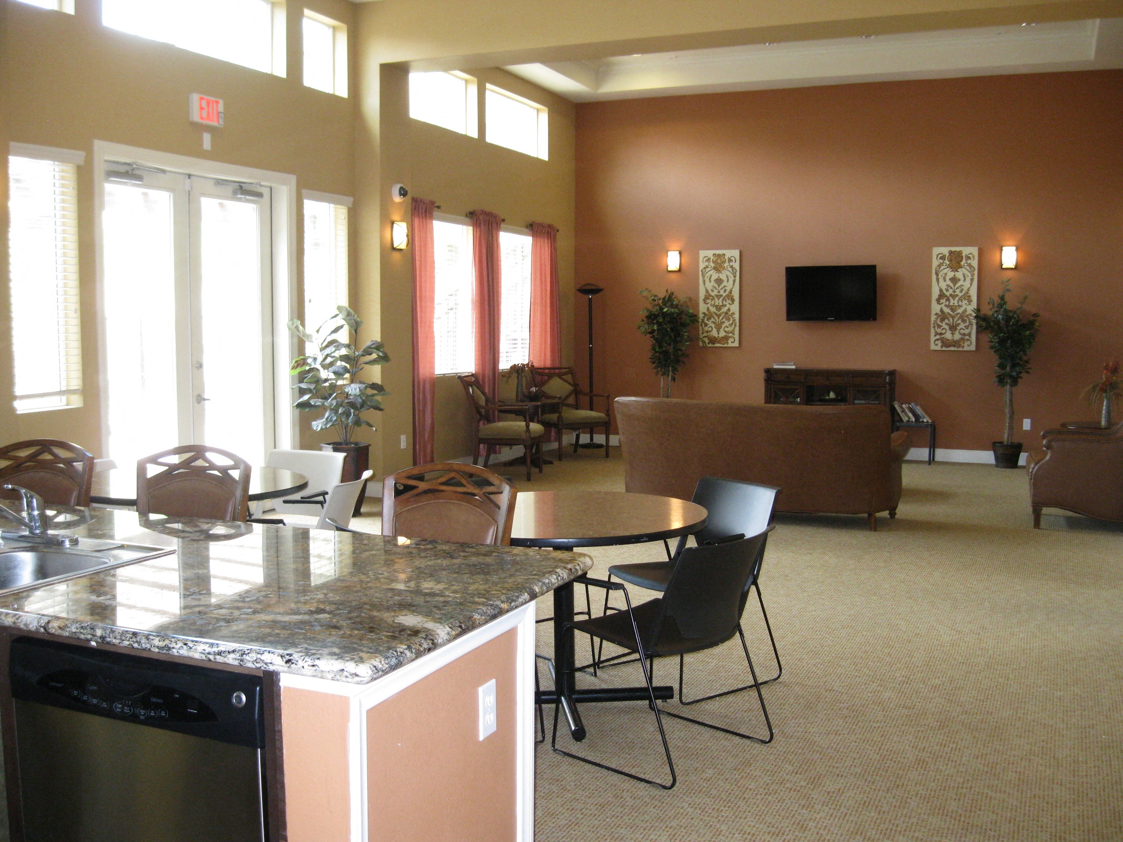Shared interior space at Topaz Pointe.