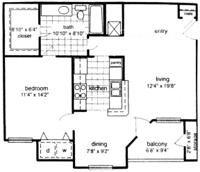 Suite A Floorplan