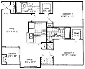 Suite A Floorplan
