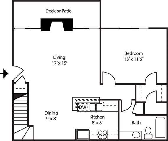 Floor Plans of Country Club Place Apartments in St. Charles, MO