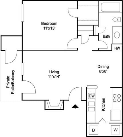 Floor Plans of Remington Apartments in St. Charles, MO