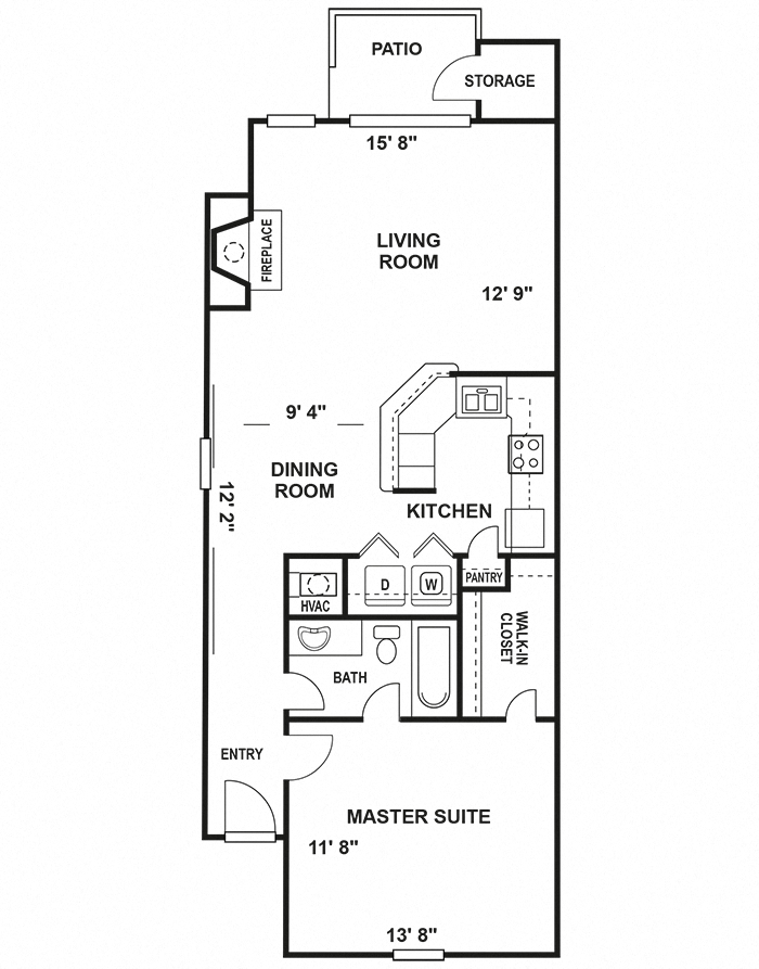 Suite A Floorplan