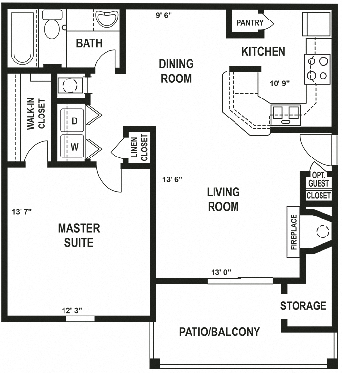 Suite A Floorplan
