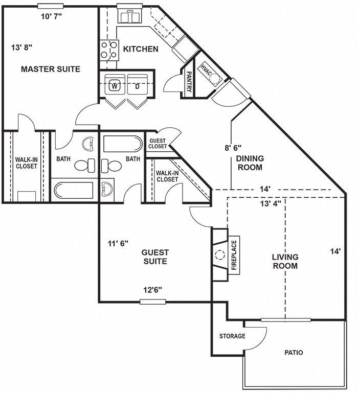 Suite A Floorplan