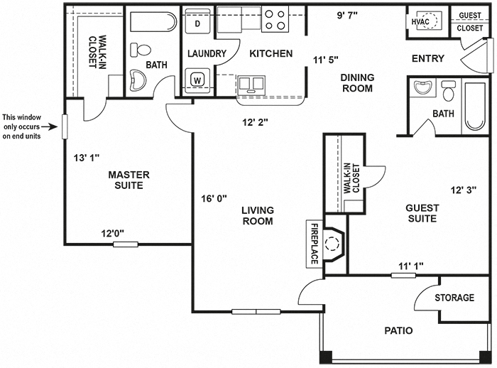 Suite A Floorplan