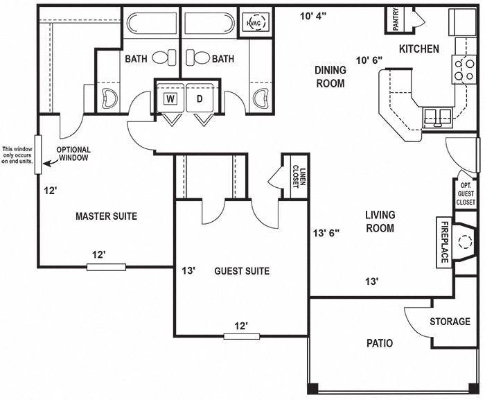 Suite A Floorplan