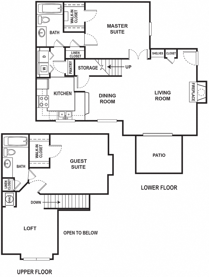 Floor Plans of Baxter Crossings Apartments in Chesterfield, MO