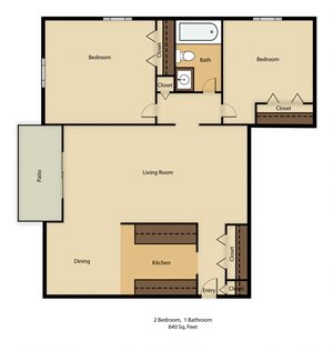2 Bedroom Apartments
